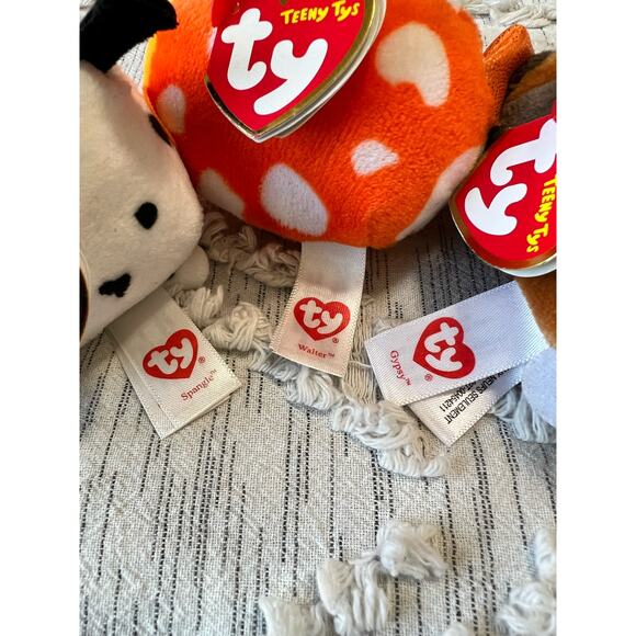 Teeny Ty Stuffed Annimal Plush Lot Dalmation Fish Dog - Picture 6 of 6